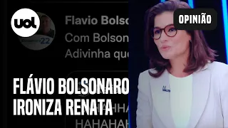 Lula no Jornal Nacional: Flávio Bolsonaro faz post sobre Renata Vasconcellos