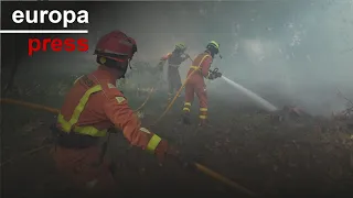 Se estabiliza el incendio forestal de la localidad valenciana de Ribarroja del Turia