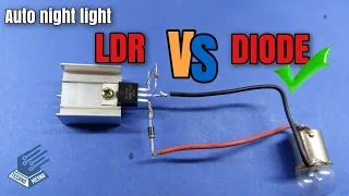 دائرة حساسة للضوء بواسطة دايود Photosensitive circuit by diode