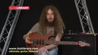 Guthrie Govan - Playing Fast Guitar Arpeggios In Sync  | Guitar Tips Licklibrary