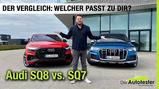 2021 Audi SQ8 ❤️ vs. SQ7 💙 (507 PS) Der Vergleich: Welcher passt zu Dir? Fahrbericht | Review |Test