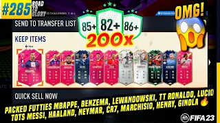 OMG! PACKED FUTTIES MBAPPE, TOTS MESSI, TT RONALDO - OPENING 200x UPGRADE PACKS | FIFA 23 •RTG#285🔥