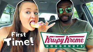 My Icelandic Wife Trying Krispy Kreme For The First Time! 😳