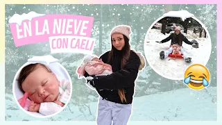 RUTINA de TARDE 1 DÍA en LA NIEVE con mi BEBÉ REBORN Caeli - Ada Sweet