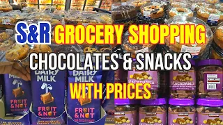 S&R GROCERY SHOPPING with Prices - CHOCOLATES / SNACKS / BAKED GOODS / Silent Grocery Vlog ASMR