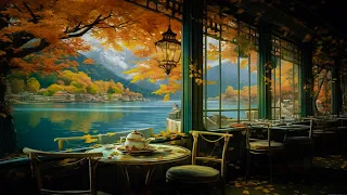 Stress Relief with Autumn Jazz Music 🍂 Cozy Fall Coffee Shop Ambience ~ Smooth Jazz Instrumental