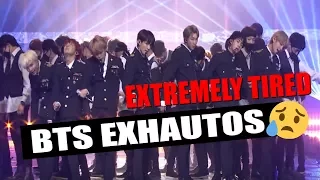 BTS (방탄소년단) COMPILATION EXHAUSTOS , AGOTADOS , SO TIRED!! 😢