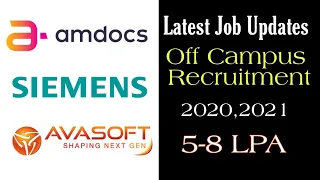 Off Campus Recruitment 2021 | Off Campus Recruitment 2020 | Software Engineer |Only Jobs |6 LPA