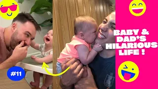 Super Funny & Hilarious Baby And Dad's Life 😂 #11