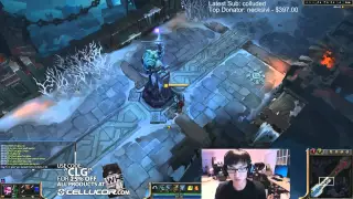 doublelift vs gosu vayne 1v1 (round 1)