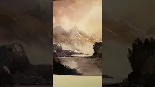 today's painting is the Scottish Highlands