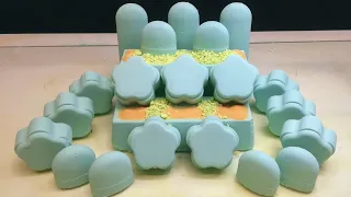 ASMR.          Pastel blue. oddly satisfying.