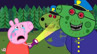 POLICE PIG TURNED INTO A ZOMBIE 🧟‍♀️ | PEPPA PIG FUNNY ANIMATION