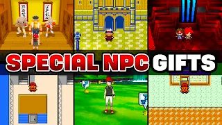 ALL SECRET & COMMON In-Game Gift Pokemon from NPCs (Gen 1-9)