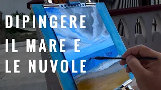 Come DIPINGERE il MARE e le NUVOLE - Pittura ad olio