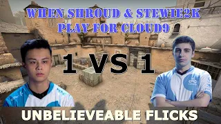 Shroud vs Stewie2k | Team Cloud9 1v1 | Funny game & talks