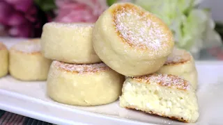 Пышные и нежные сырники из творога . Еще и без глютена / Lush gluten-free cheesecakes / Eng sub