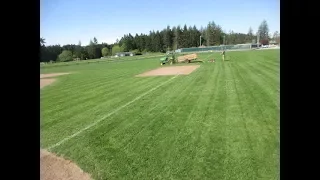 The Perfect Mowing Lines on Sports field