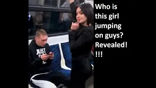 Tik Tok Girl jumping on guys in train revealed | Thumbnail Girls revealed |