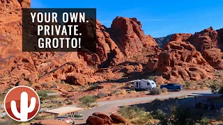 A Tour & Review of ARCH ROCK CAMPGROUND | VALLEY OF FIRE STATE PARK, Nevada