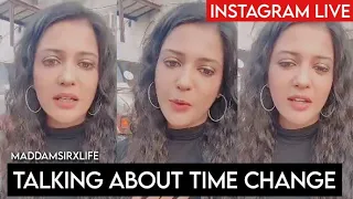 GULKI JOSHI TALKING ABOUT THE TIME CHANGE OF MADDAM SIR || GULKI JOSHI INSTAGRAM LIVE || MADDAM SIR