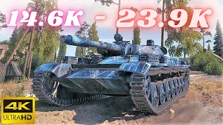 T-100 LT  14.6K Spot Damage & T-100 LT 23.9K Assist  World of Tanks Replays ,WOT tank games