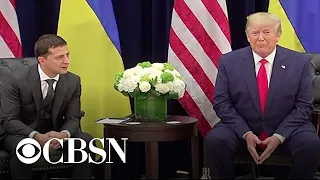 Trump meets with Ukrainian president amid whistleblower controversy