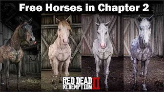 More Free Horses to get in Chapter 2 in Red Dead Redemption 2 free roam and missions.