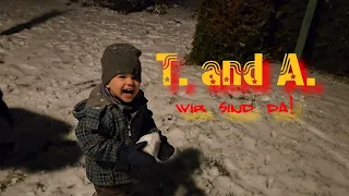 Schneeball schlacht und Schlitten fahren | Vlog 363 | T. and A.