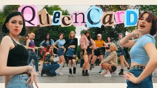 |KPOP IN PUBLIC UKRAINE| (여자)아이들((G)I-DLE) - '퀸카 (Queencard)' 10 MEMBERS DANCE COVER | By LIARS TEAM