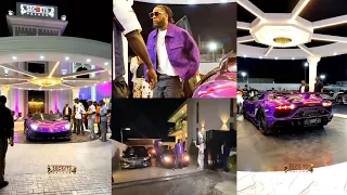 Burnaboy with his Expensive cars shutdown Secret palace club