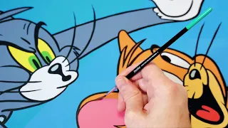 Painting Tom & Jerry. A Time-lapse by JamesLLewis