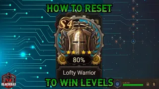 How to Reset the Lofty Warrior Tech - Rise Of Castles Ice and Fire