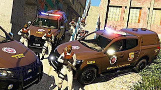 OPERAÇÃO FAVELA / RONDESP - RONDAS ESPECIAIS PMBA | GTA 5 VIDA POLICIAL