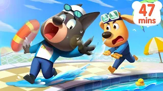 Safety in Swimming Pools🏊| Safety Tips | Police Cartoon | Kids Cartoon | Sheriff Labrador | BabyBus