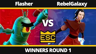 NASB at ESC 27 - Winners Round 1 - Flasher (Mecha Plankton) Vs. RebelGalaxy (Azula) - EU Tournament