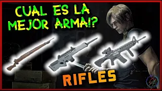 Cual es el Mejor RIFLE en Resident Evil 4 Remake | Analisis de armas | RE4