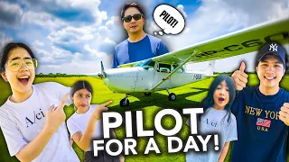 Epic Plane Flying Surprise To Our Dad! | Ranz and Niana