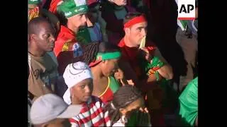 Portugal fans react to defeat in Euro 2004