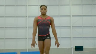 Simone Biles training