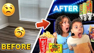 I Built DREAM Movie THEATRE For My Kids!