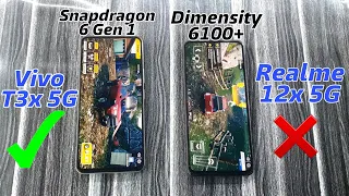 VIVO T3X 5G vs Realme 12x 5G Speed Test with Gaming, AnTuTu, Multitasking Performance