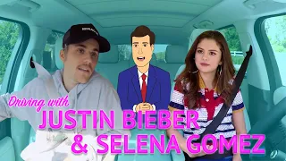 Driving with Justin Bieber and Selena Gomez!