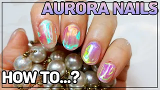 (ENG)★얼음네일★| 오로라네일아트-얼음네일하는법💎 | How to do Aurora nails