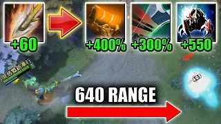 Ranged WK - One Crit Combo [Searing Arrows range Abuse with Enchant Totem] Dota 2 Ability Draft