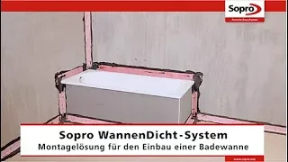 Sopro WannenDicht System - Einbau Badewanne