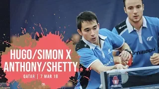 Calderano/Gauzy vs. Shetty/Anthony - Qatar Open 2018