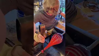 Making a Vase - Glassblowing #shorts #short #art #glass