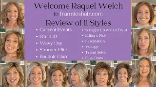 Welcome Raquel Welch to frannieshair.com - Review of 11 Wig Styles & a Sale!