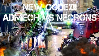 *NEW CODEX* ADMECH vs NECRONS Warhammer 40k 9th Edition Battle Report